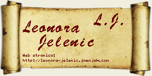 Leonora Jelenić vizit kartica